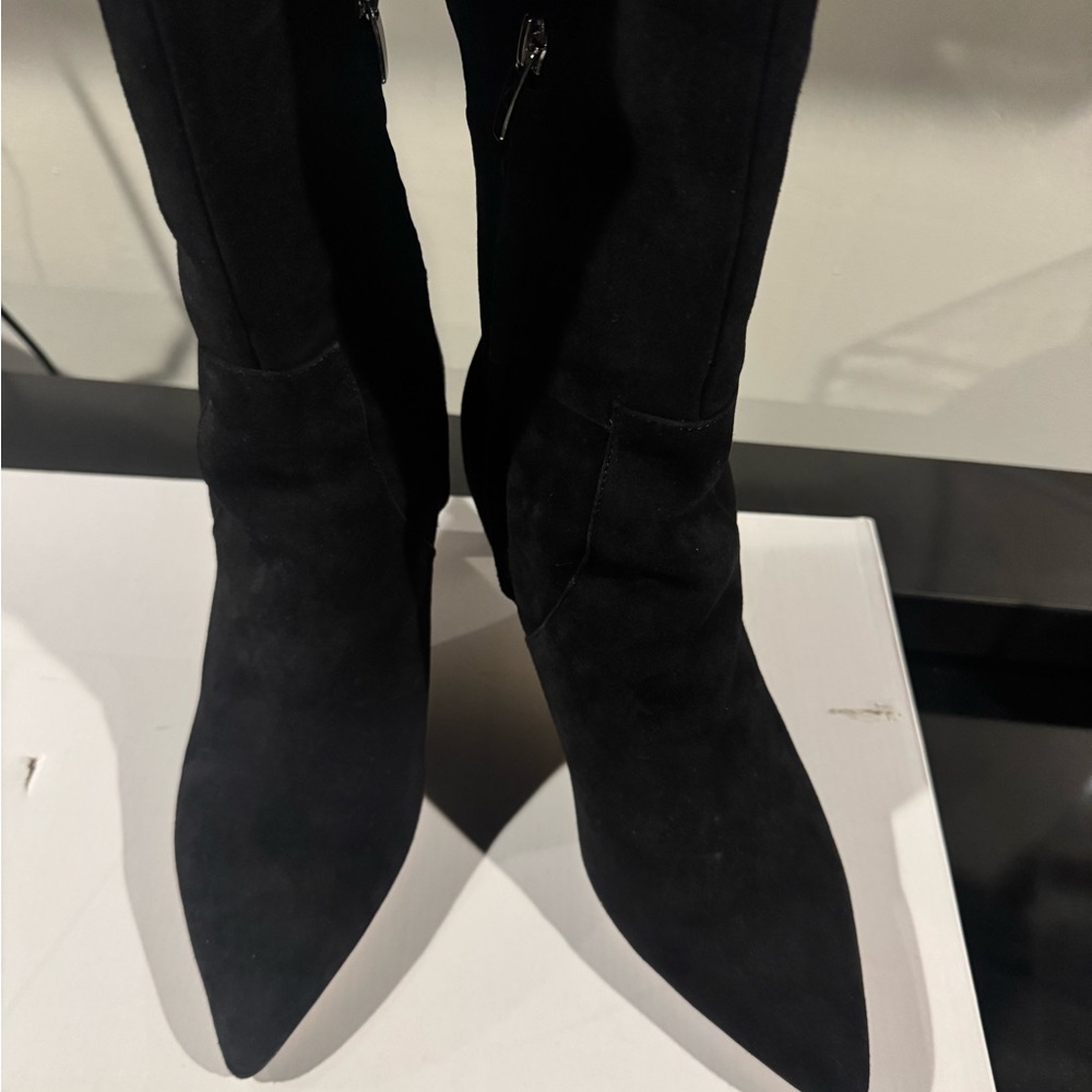 Nine West Black Heeled Boots